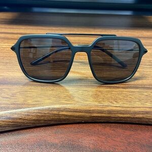 DOLCE & GABBANA DG6129 Square Sunglasses MATTE BLACK Polarized Retail $335